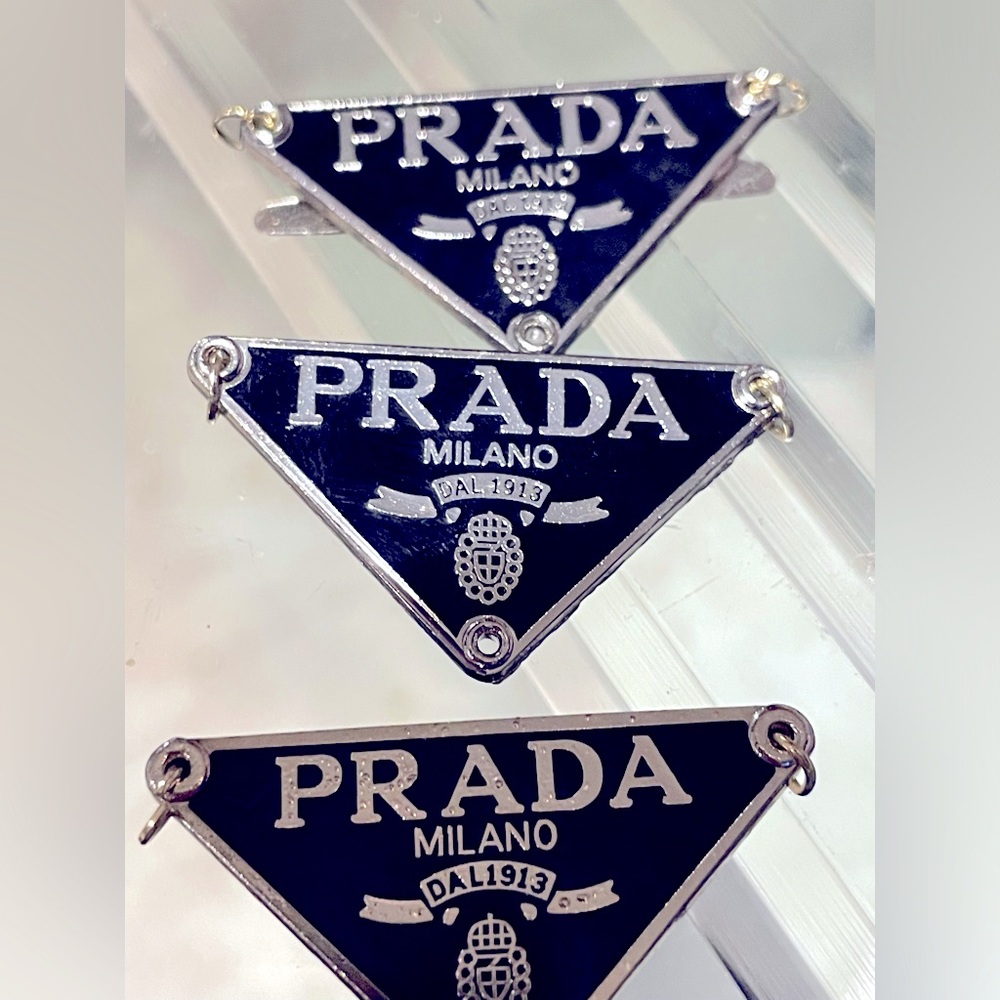 3 Count of Prada Hardware authentic for Jewelry making -
